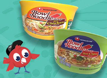 2 for \$4_Nongshim Noodle Bowls_InStore
