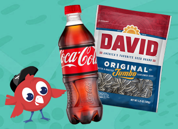 Get both for \$4_David Jumbo Seeds and 20oz Coke_AppOnly