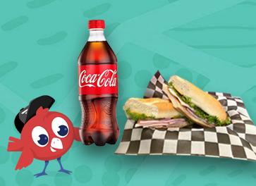Get The Eagle Sandwich and Coke for \$9\.99_AppOnly