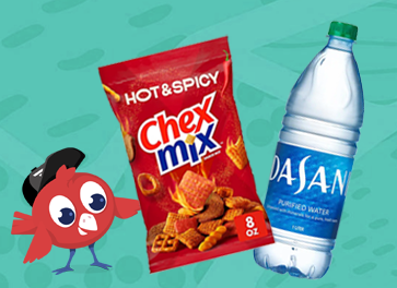 8oz Chex Mix & 1 Ltr Dasani for \$5_InStore