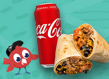 FREE 16oz Coke_with Purchase of an Indy Way Burrito \(APP ONLY\)